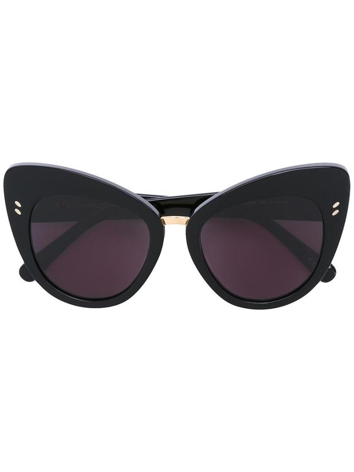 Stella Mccartney - Cat Eye Frame Sunglasses - Women - Acetate - One Size, Black, Acetate