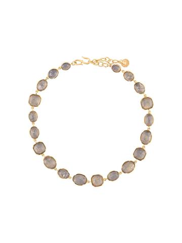 Goossens Cabochons Embellished Necklace - Gold