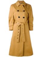 Dorothee Schumacher Double-breasted Midi Coat - Yellow & Orange