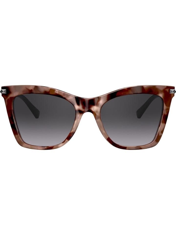 Valentino Eyewear Studded Arms Cat-eye Sunglasses - Pink