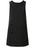 Elisabetta Franchi Chain Trim Shift Dress - Black
