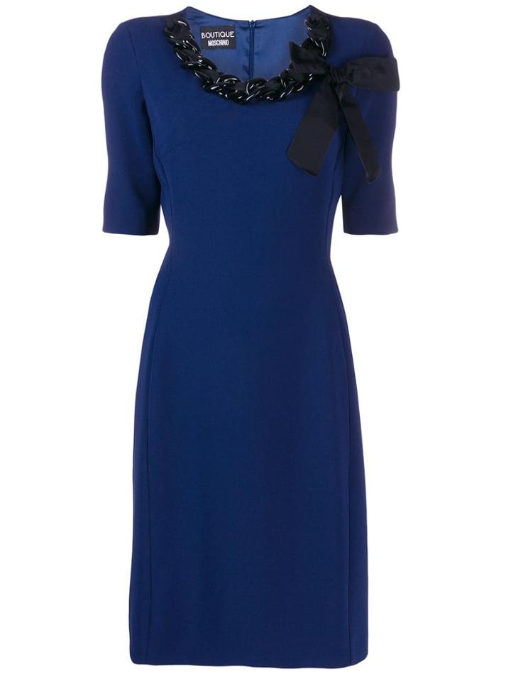 Boutique Moschino Chain Link Dress - Blue