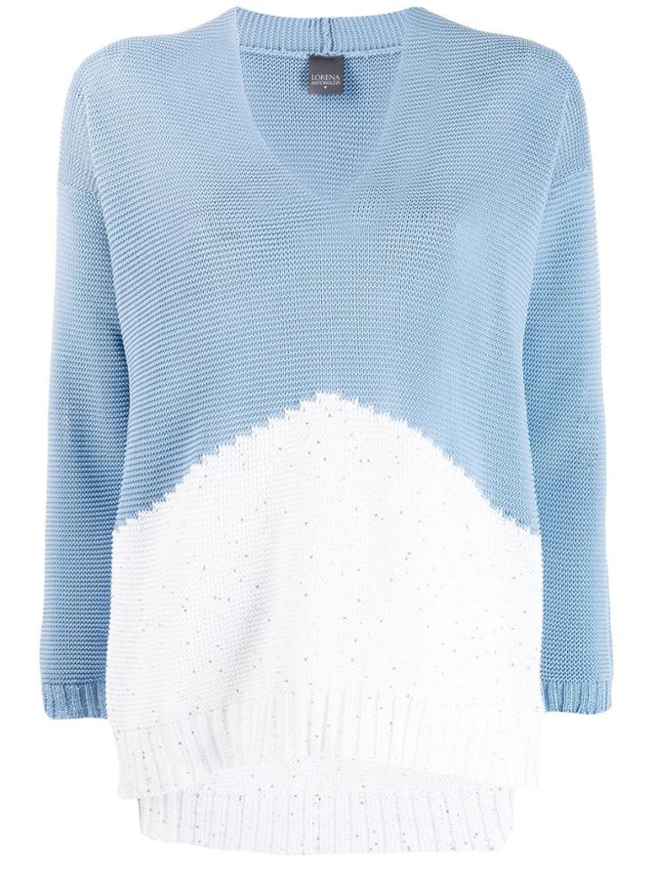 Lorena Antoniazzi Two-tone Jumper - Blue