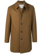 Mackintosh Single Breasted Coat - Brown