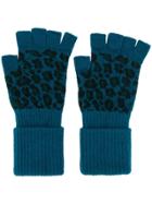 Paul Smith Animal Print Gloves - Blue