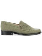 Leandra Medine Mr Loafer Shoes - Green