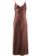 Joseph Long Slip Dress - Brown