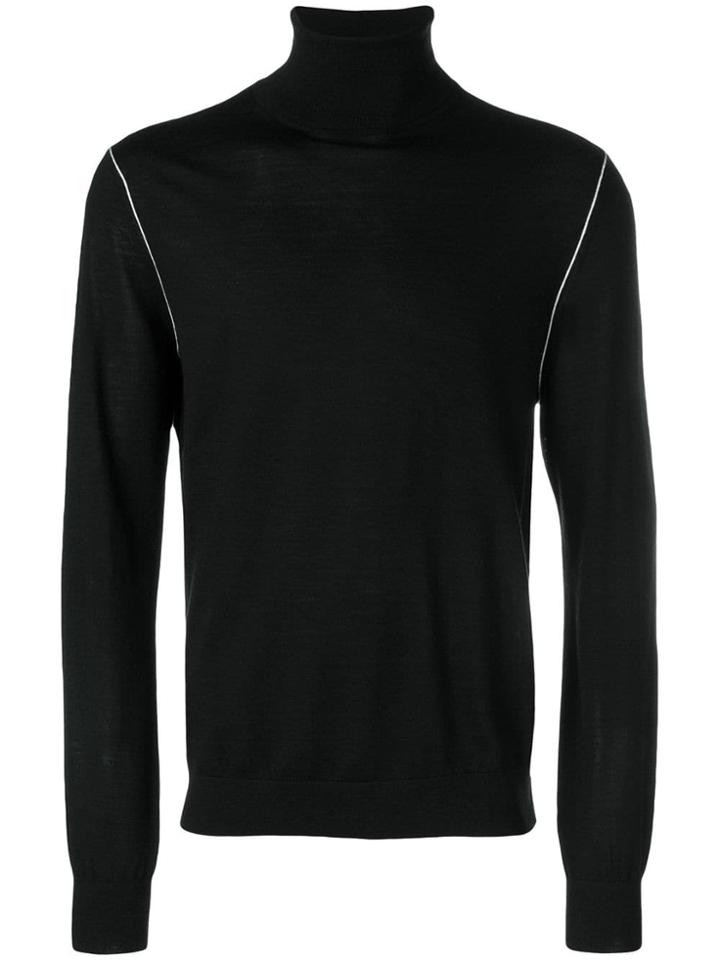 Helmut Lang Turtle Neck Jumper - Black