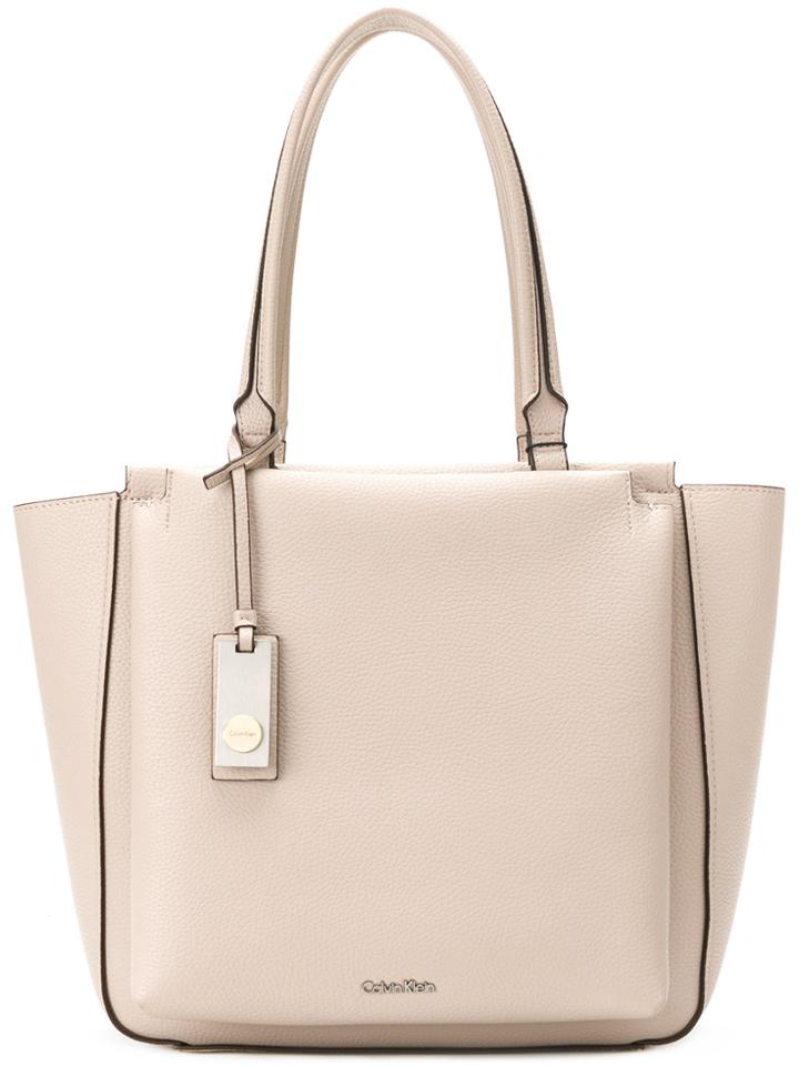 Calvin Klein 205w39nyc Front Compartment Tote Bag - Nude & Neutrals