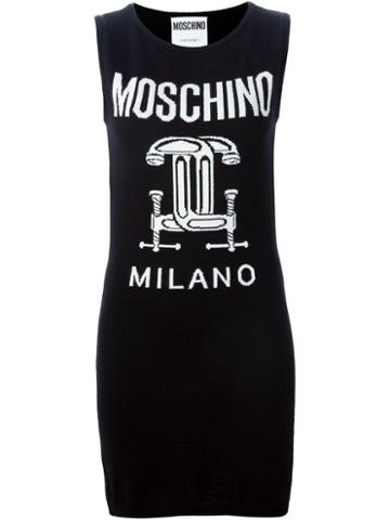 Moschino Interlocking C-clamp Knitted Sweater Dress