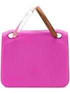 Roksanda Hoop Handle Tote - Pink & Purple