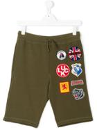 Dsquared2 Kids Badges Shorts - Green