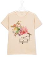 Stella Mccartney Kids Floral Print T-shirt, Boy's, Size: 14 Yrs, Nude/neutrals