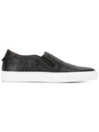 Givenchy Logo Embossed Low Skate Sneakers - Black