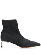 Clergerie Pointed Ankle Boots - Black