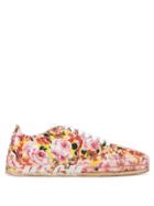 Msgm Floral Print Sneakers - Red