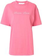 Walk Of Shame Text Print Oversized T-shirt - Pink