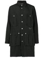 Andrea Ya'aqov Military Shirt Coat - Black