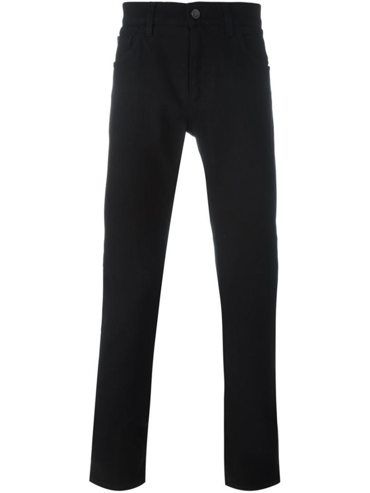 Dolce & Gabbana Slim Fit Jeans, Men's, Size: 46, Black, Cotton/spandex/elastane