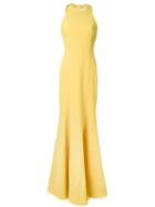 Rebecca Vallance 'breakers' Bow Detail Gown, Women's, Size: 8, Yellow/orange, Polyurethane