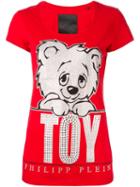 Philipp Plein 'leave Me' T-shirt, Women's, Size: Medium, Red, Cotton