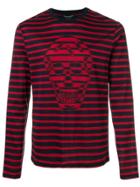 Alexander Mcqueen Skull Striped Jumper - Red