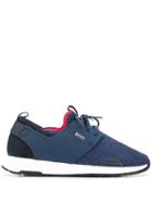 Boss Hugo Boss Woven Low-top Sneakers - Blue