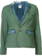 Nsf Two Button Blazer, Women's, Size: Medium, Green, Cotton