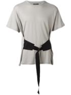 Ann Demeulemeester Paige T-shirt, Men's, Size: Medium, Grey, Cotton/linen/flax