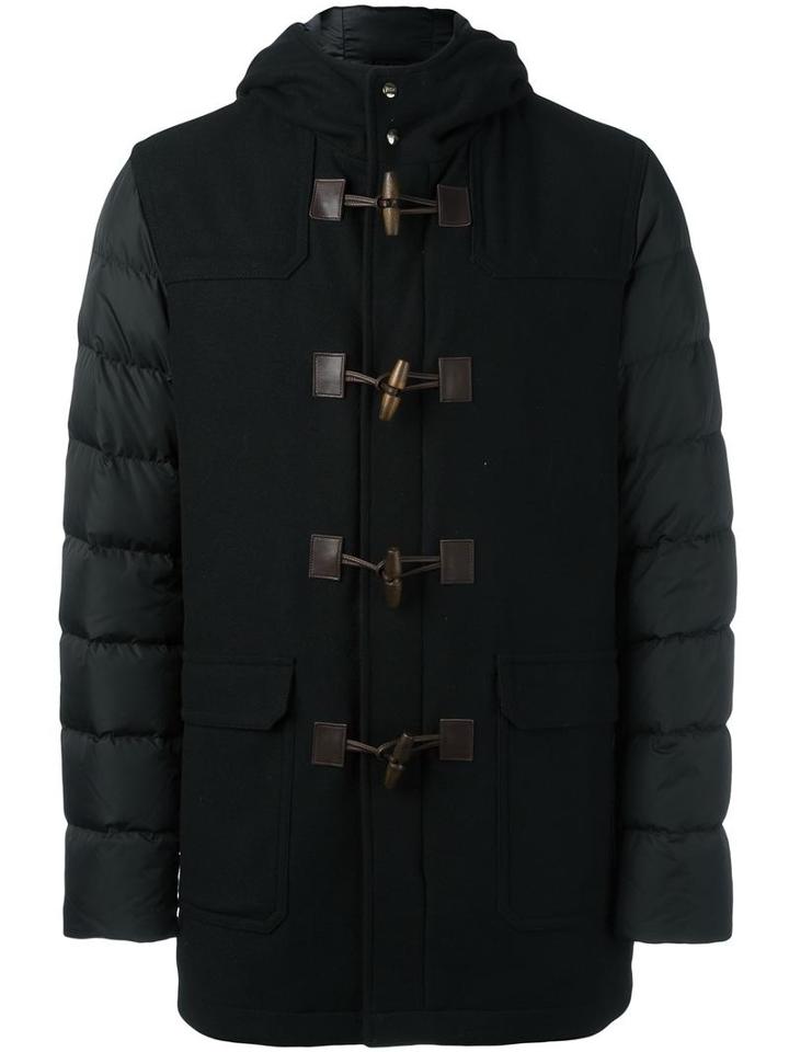Herno 'montgomery' Padded Duffel Jacket, Men's, Size: 50, Black, Wool/polyamide/feather Down