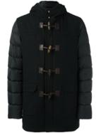 Herno 'montgomery' Padded Duffel Jacket, Men's, Size: 50, Black, Wool/polyamide/feather Down