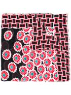 Dvf Diane Von Furstenberg Blossom Print Scarf - Black
