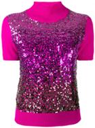 Pinko Sequin Embellished Knit Top