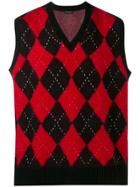 Alexander Mcqueen Oversize V-neck Jumper - Black