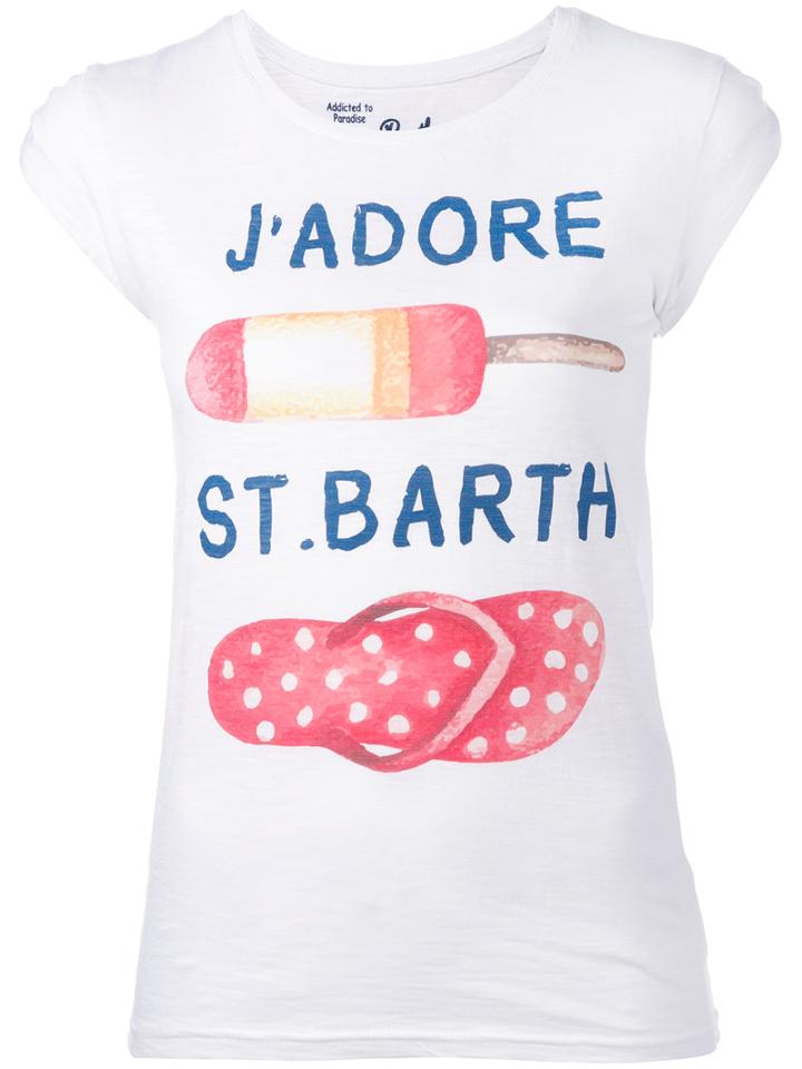 Mc2 Saint Barth - Printed Jolie T-shirt - Women - Cotton - S, White, Cotton