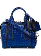 Pierre Hardy Mini 'bandit' Tote, Women's, Blue, Calf Leather/leather