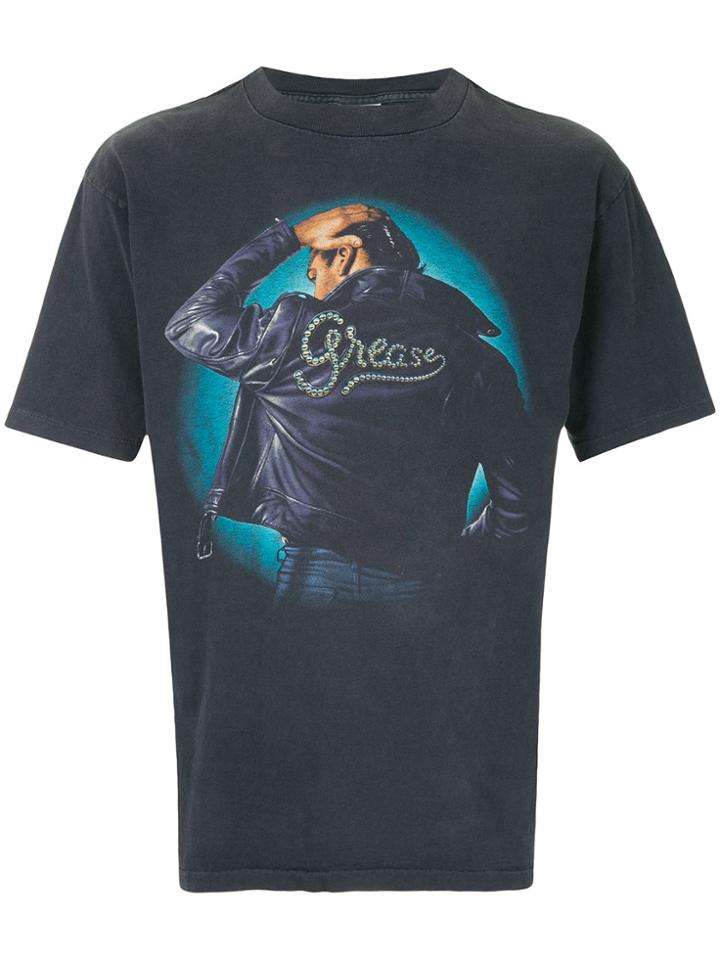 Fake Alpha Vintage Grease The Movie Print T-shirt - Blue