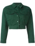 Jean Paul Gaultier Pre-owned Cropped Denim Jacket - Green