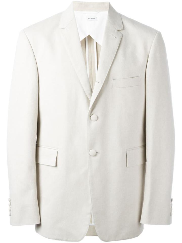 Thom Browne Two Button Blazer, Men's, Size: 3, Nude/neutrals, Cupro/cotton