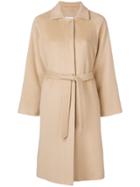 Red Valentino Belted Single Breasted Coat - Nude & Neutrals