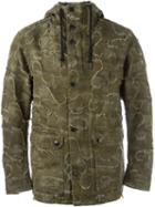 Diesel Camouflage Print Jacket, Men's, Size: Medium, Green, Cotton/polyester
