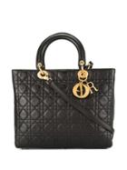 Christian Dior Pre-owned Lady Dior Cannage 2way Bag - Black