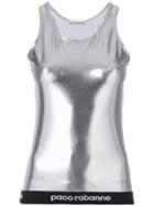 Paco Rabanne Metallic Fitted Tank Top