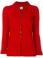 Chanel Vintage Cashmere Knitted Cardigan - Red