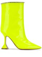 Amina Muaddi Mia Boots - Yellow