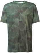 Baja East Palm Print T-shirt, Adult Unisex, Size: 1, Green, Supima Cotton