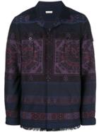 Etro Abstract Pattern Coat - Blue
