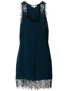 Iro Lace Trim Babydoll Dress - Blue