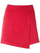 Magrella Wrap Mini Skirt - Red