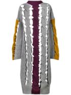 Circus Hotel Cut Out Knitted Jumper - Grey